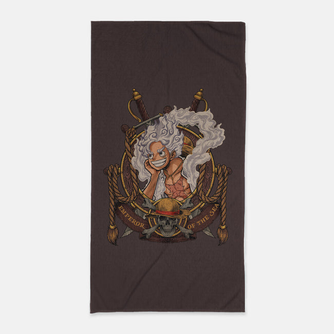 Emperor Sun God-none beach towel-Badbone Collections