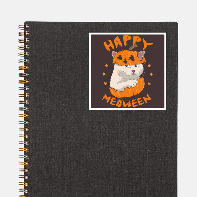 Happy Meoween-none glossy sticker-marsdkart