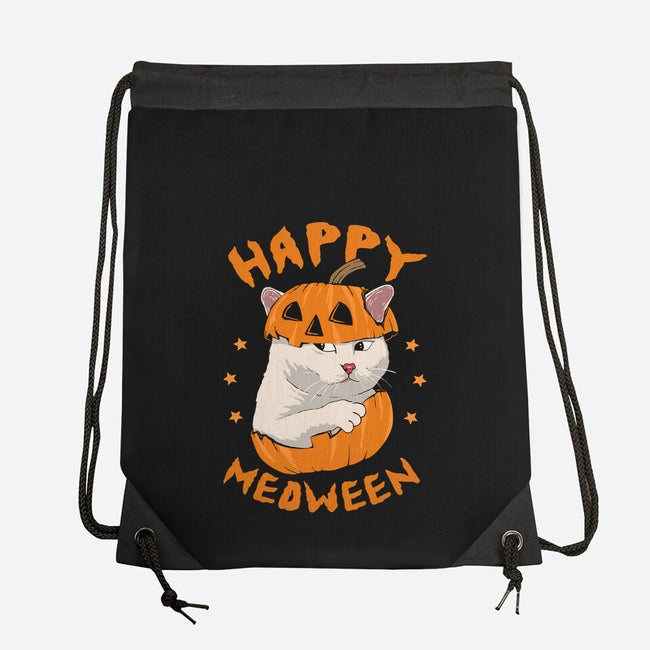 Happy Meoween-none drawstring bag-marsdkart