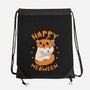 Happy Meoween-none drawstring bag-marsdkart