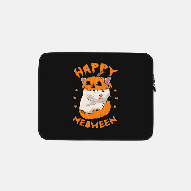 Happy Meoween-none zippered laptop sleeve-marsdkart