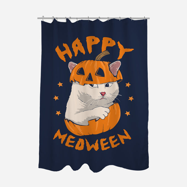Happy Meoween-none polyester shower curtain-marsdkart