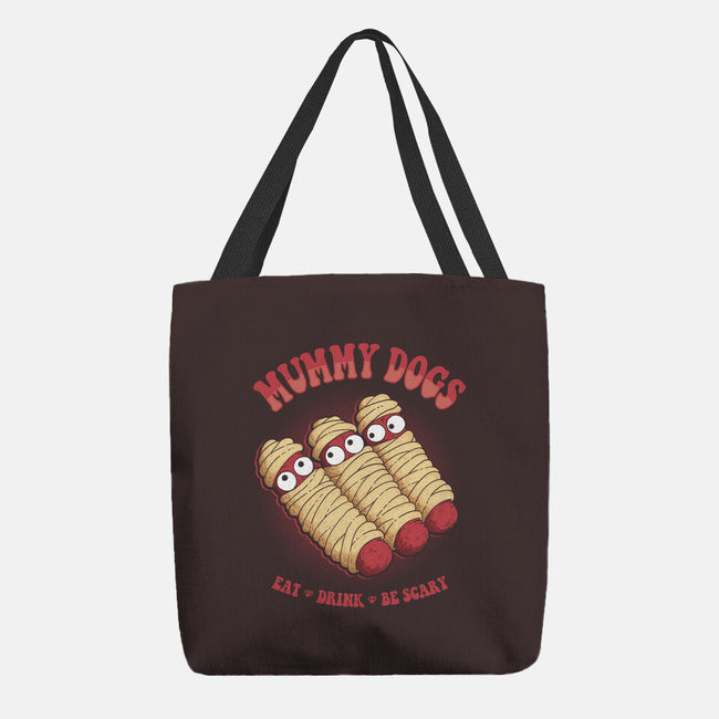 Mummy Dogs-none basic tote bag-marsdkart