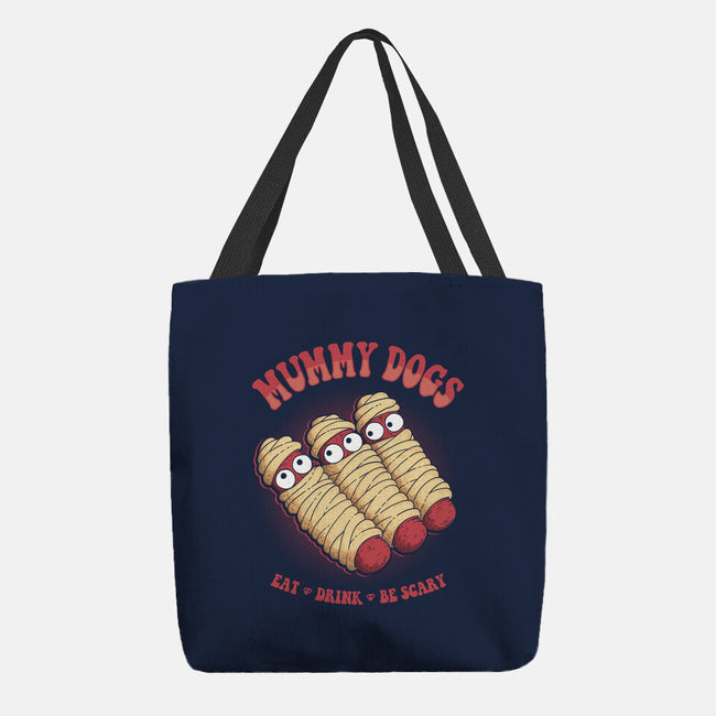 Mummy Dogs-none basic tote bag-marsdkart