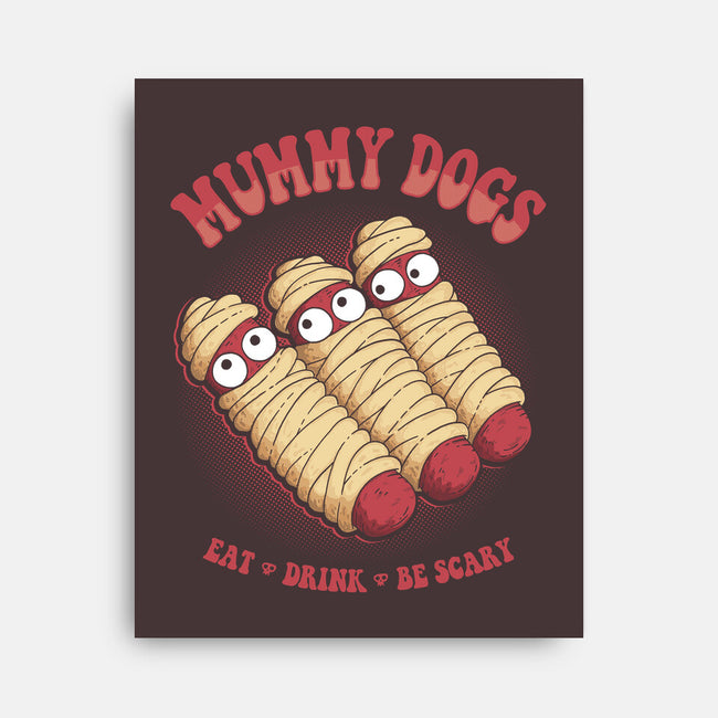 Mummy Dogs-none stretched canvas-marsdkart