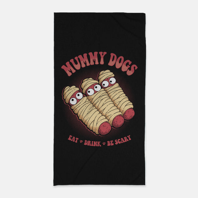Mummy Dogs-none beach towel-marsdkart