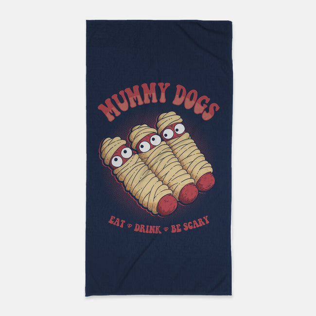 Mummy Dogs-none beach towel-marsdkart