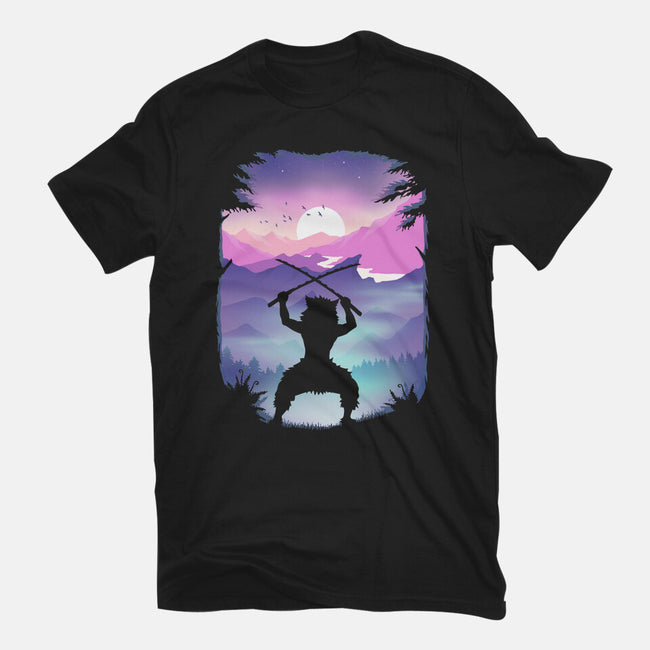 Inosuke Sunset-mens heavyweight tee-marsdkart