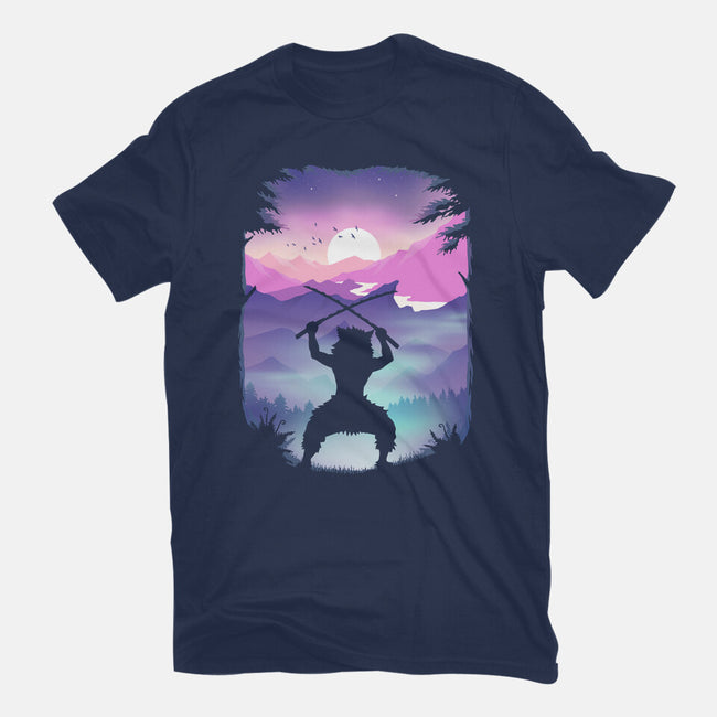 Inosuke Sunset-mens heavyweight tee-marsdkart