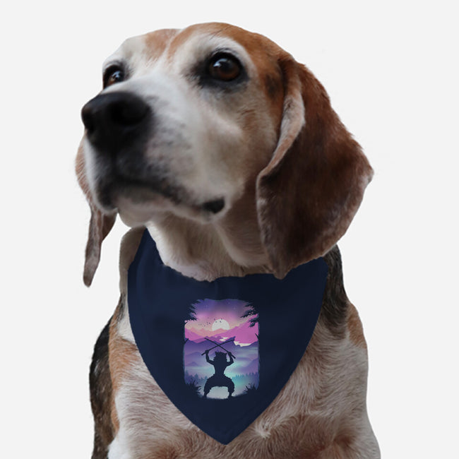 Inosuke Sunset-dog adjustable pet collar-marsdkart
