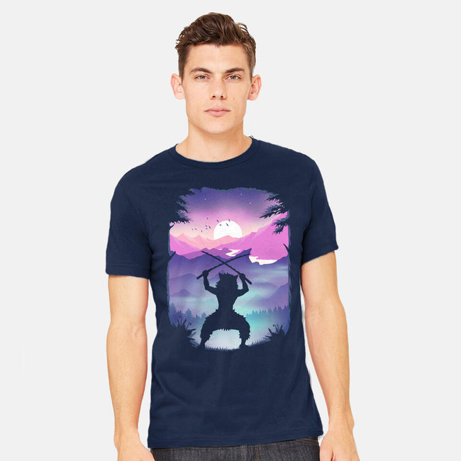 Inosuke Sunset-mens heavyweight tee-marsdkart