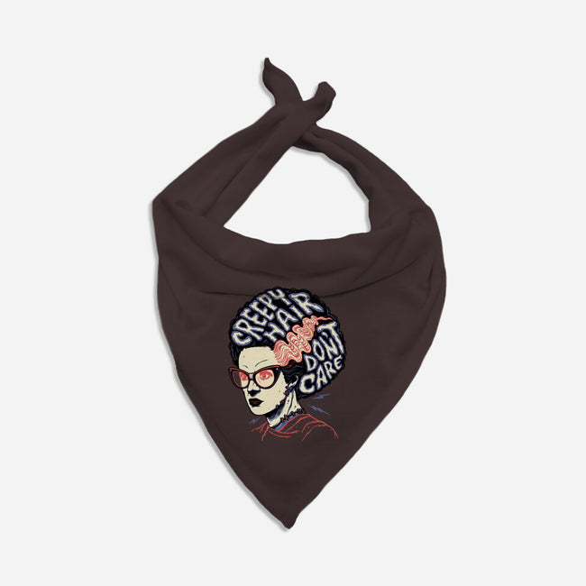 Creepy Hair-cat bandana pet collar-momma_gorilla