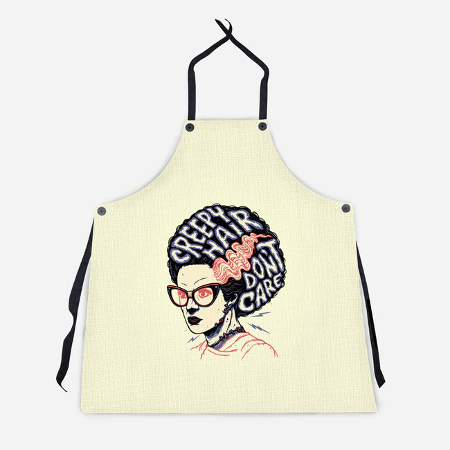 Creepy Hair-unisex kitchen apron-momma_gorilla
