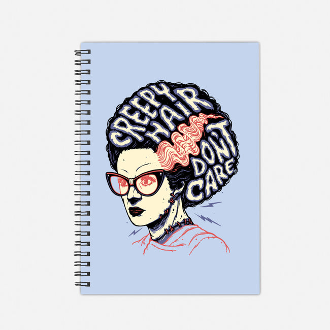 Creepy Hair-none dot grid notebook-momma_gorilla