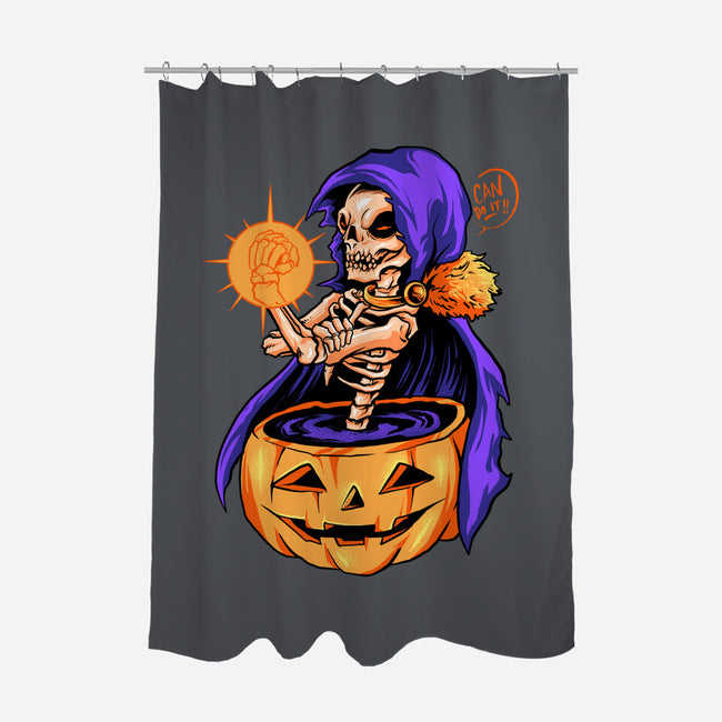 Witch Can Do It-none polyester shower curtain-spoilerinc