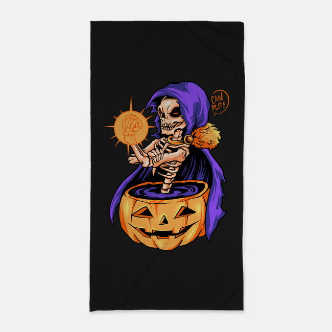 Witch Can Do It-none beach towel-spoilerinc