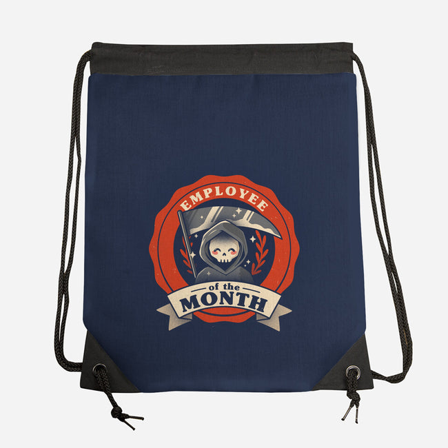 Employee Of The Month-none drawstring bag-churrumiaus