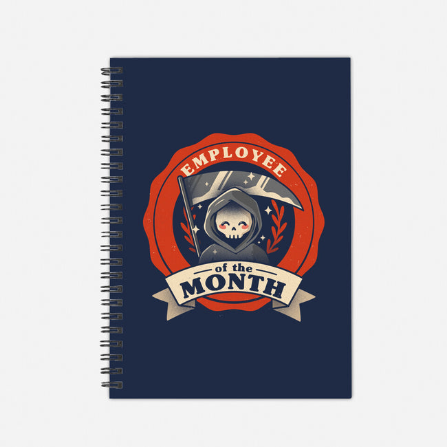 Employee Of The Month-none dot grid notebook-churrumiaus