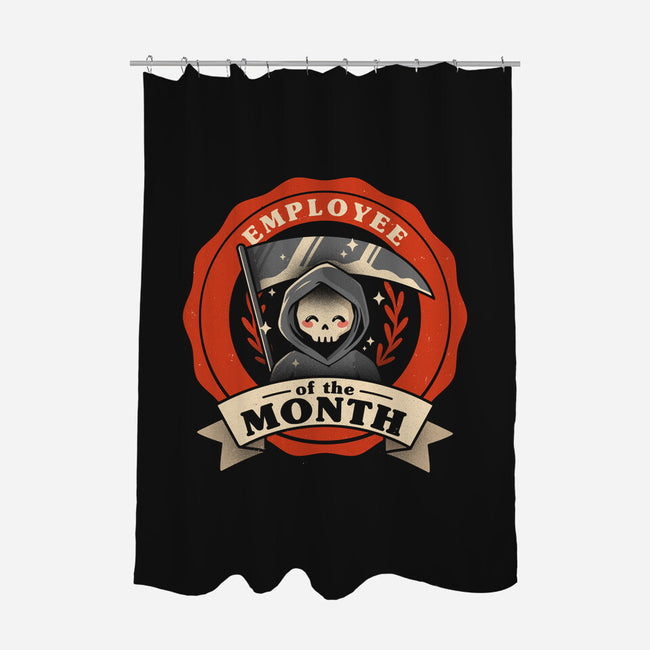 Employee Of The Month-none polyester shower curtain-churrumiaus