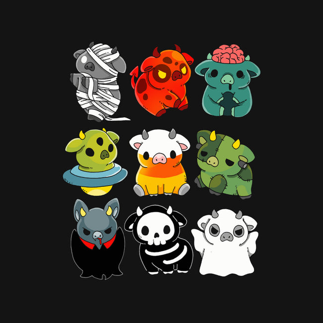 Halloween Cow-womens basic tee-Vallina84