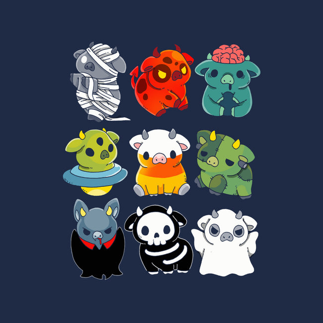 Halloween Cow-womens basic tee-Vallina84