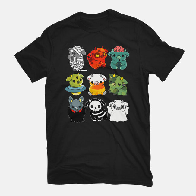 Halloween Cow-mens basic tee-Vallina84