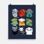 Halloween Cow-none matte poster-Vallina84