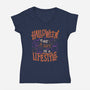 Halloween Is Not A Day-womens v-neck tee-eduely