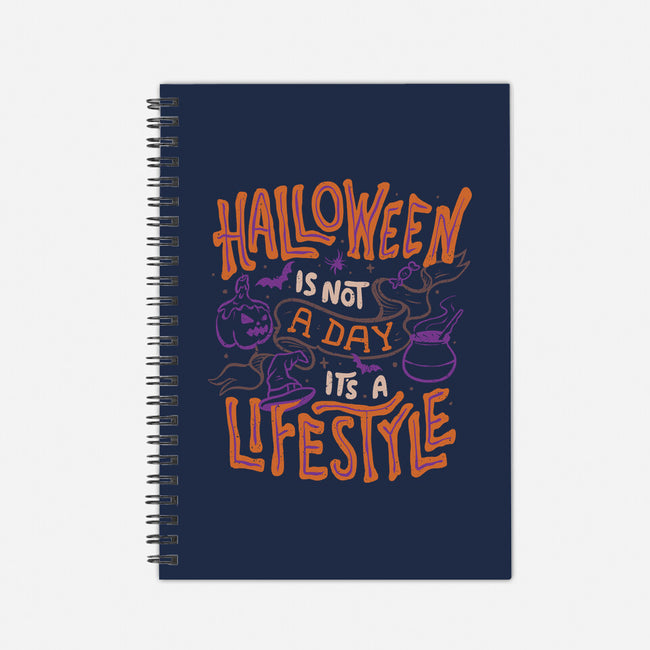 Halloween Is Not A Day-none dot grid notebook-eduely