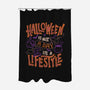 Halloween Is Not A Day-none polyester shower curtain-eduely