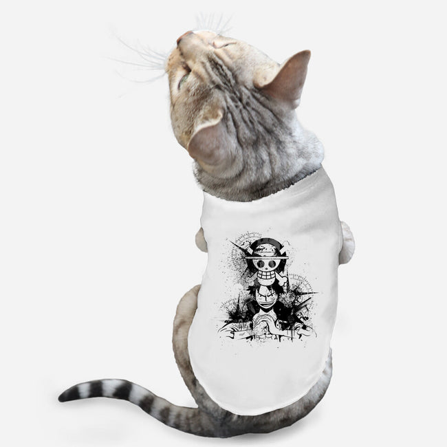The King Of Pirates-cat basic pet tank-fanfabio