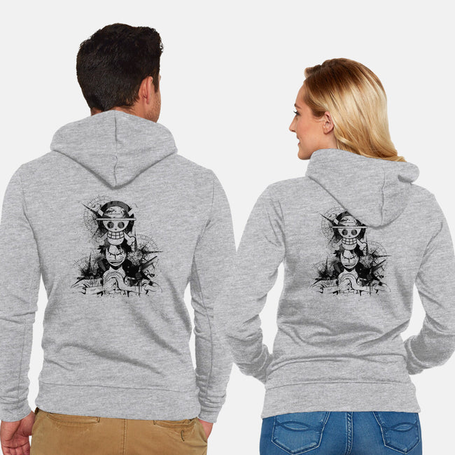 The King Of Pirates-unisex zip-up sweatshirt-fanfabio