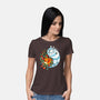 YinYang Foxes-womens basic tee-Vallina84