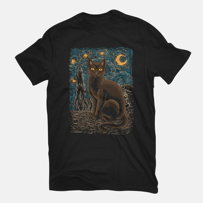 Starry Night-mens heavyweight tee-Thiago Correa