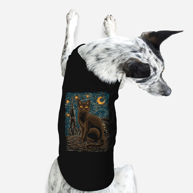 Starry Night-dog basic pet tank-Thiago Correa