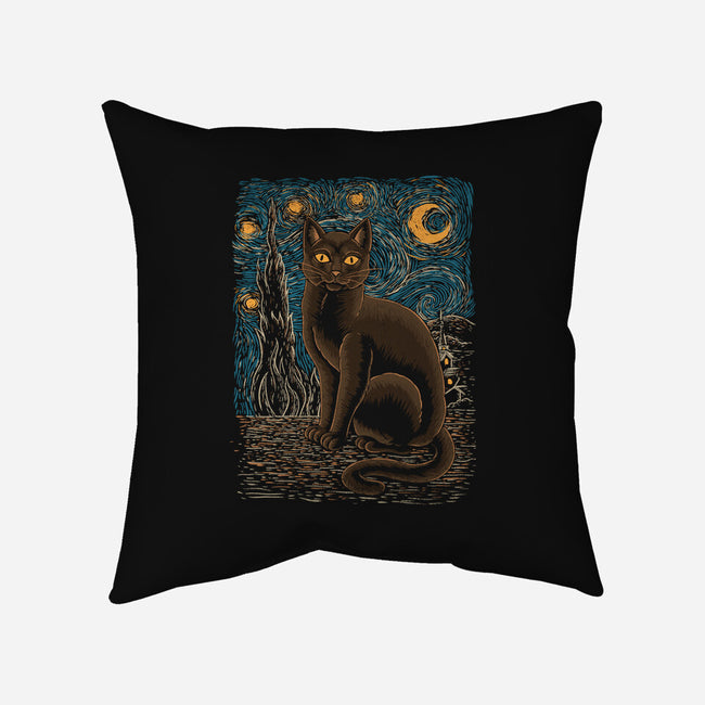 Starry Night-none removable cover throw pillow-Thiago Correa