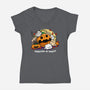 Furrstival Of Frights-womens v-neck tee-bloomgrace28