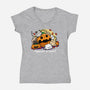 Furrstival Of Frights-womens v-neck tee-bloomgrace28