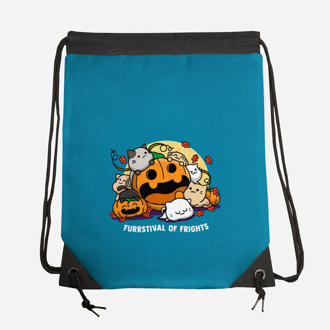 Furrstival Of Frights-none drawstring bag-bloomgrace28