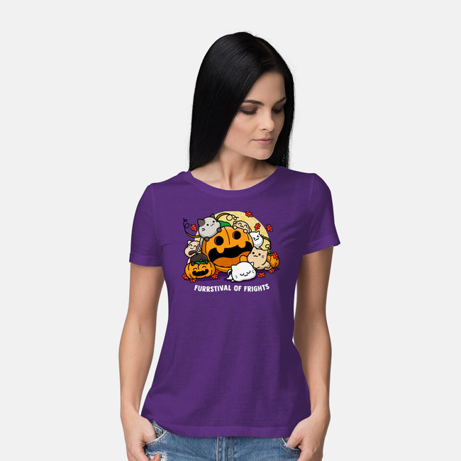 Furrstival Of Frights-womens basic tee-bloomgrace28
