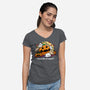 Furrstival Of Frights-womens v-neck tee-bloomgrace28