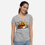 Furrstival Of Frights-womens v-neck tee-bloomgrace28