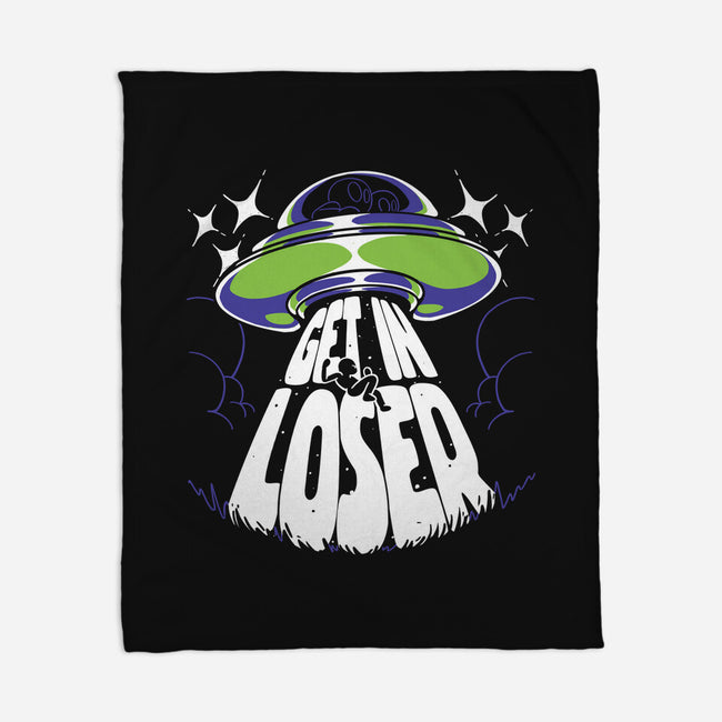 Get In The UFO-none fleece blanket-estudiofitas