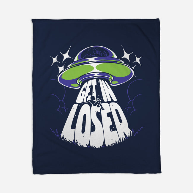 Get In The UFO-none fleece blanket-estudiofitas