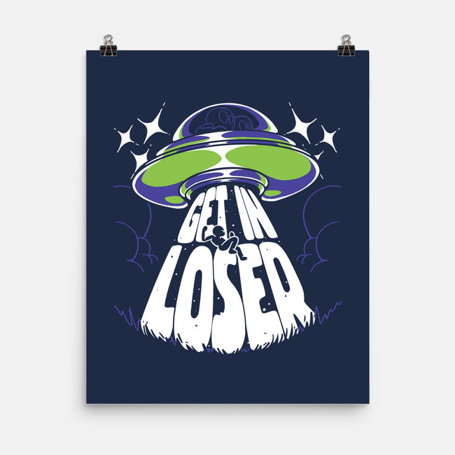 Get In The UFO-none matte poster-estudiofitas