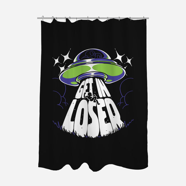 Get In The UFO-none polyester shower curtain-estudiofitas