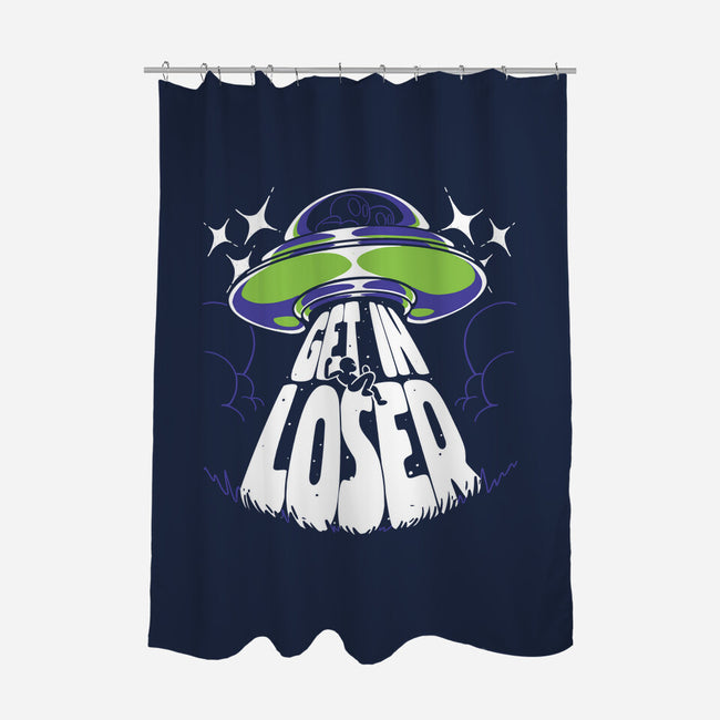 Get In The UFO-none polyester shower curtain-estudiofitas