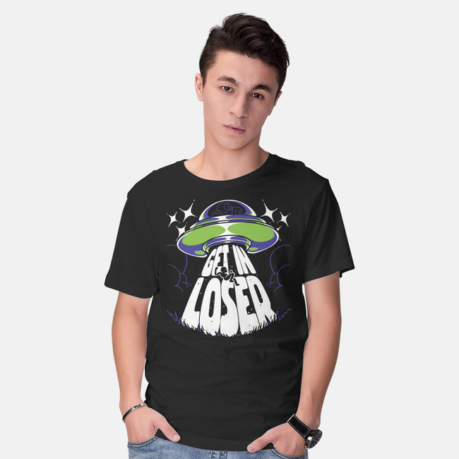 Get In The UFO-mens basic tee-estudiofitas