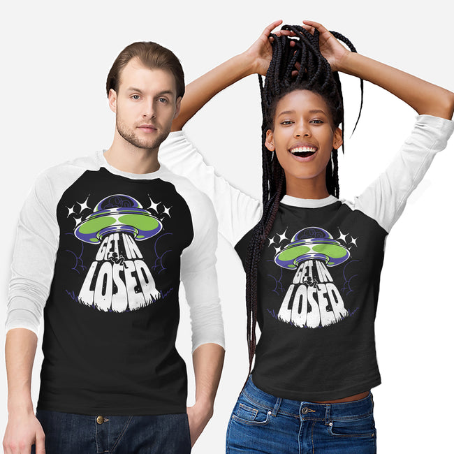 Get In The UFO-unisex baseball tee-estudiofitas