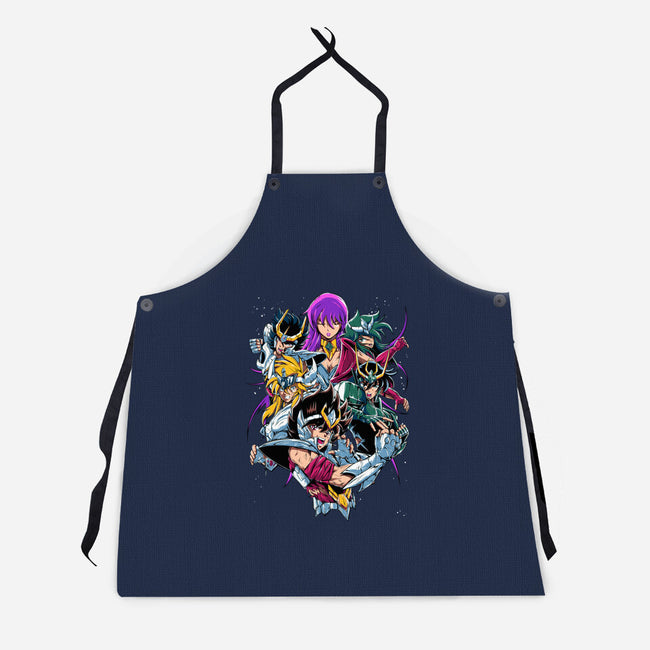 Zodiac Heroes-unisex kitchen apron-Conjura Geek